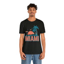 Miami, Florida T-Shirt - Retro Palm Tree & Beach Unisex Miami Shirt-28