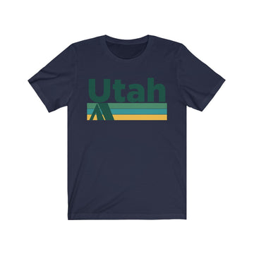 Buy navy Utah T-Shirt - Retro Camping Adult Unisex Utah T Shirt