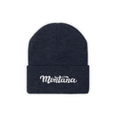 Montana Beanie - Adult Hand Lettered Embroidered Montana Knit Hat-1