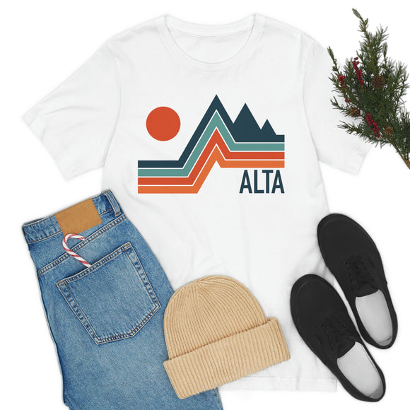 Alta, Utah T-Shirt - Retro Mountain Unisex Alta Shirt