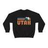 Utah Sweatshirt - Retro Mountain Crewneck Utah Sweatshirt