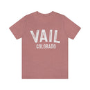 Vail, Colorado Shirt - Paint Text Unisex Vail T-Shirt-4
