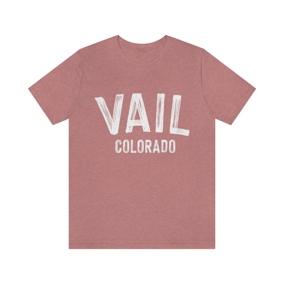 Vail, Colorado Shirt - Paint Text Unisex Vail T-Shirt