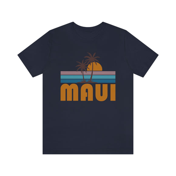 Maui, Hawaii T-Shirt - Retro Palm Tree Unisex Maui Shirt
