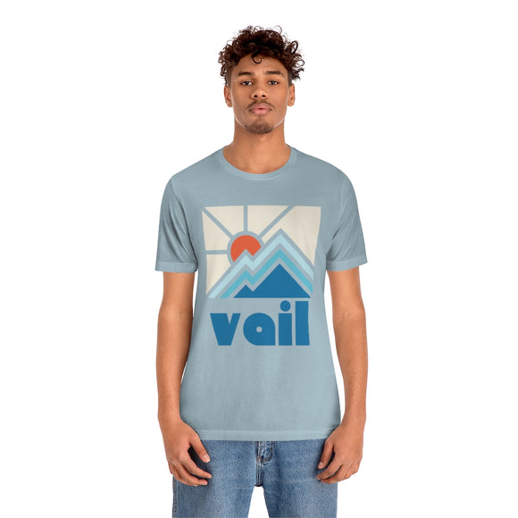 Vail Shirt, Colorado Retro T-Shirt, Colorful Colorado tee, Vail Mountain Shirt