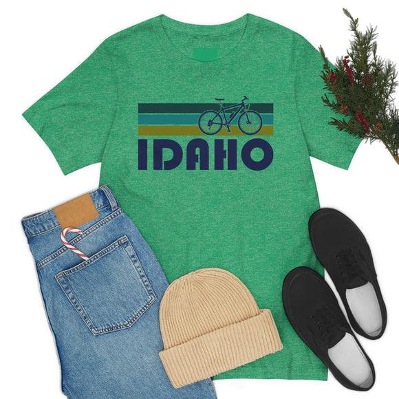 Idaho T-Shirt - Retro Mountain Bike Adult Unisex Idaho T Shirt