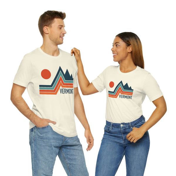 Vermont T-Shirt - Retro Mountain Unisex Vermont Shirt