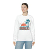 Honolulu, Hawaii Sweatshirt - Unisex Retro Palm Tree Crewneck Honolulu Sweatshirt