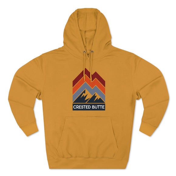 Premium Crested Butte, Colorado Hoodie - Retro Unisex Sweatshirt
