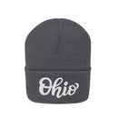Ohio Beanie - Adult Hand Lettered Embroidered Ohio Knit Hat-6