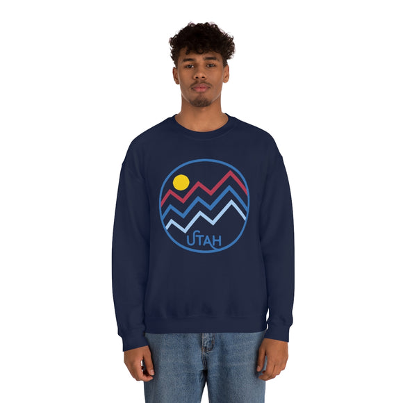Utah Sweatshirt - Unisex Mountain Lines