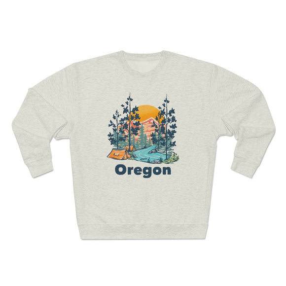 Premium Oregon Sweatshirt - Unisex Premium Crewneck Oregon Sweatshirt