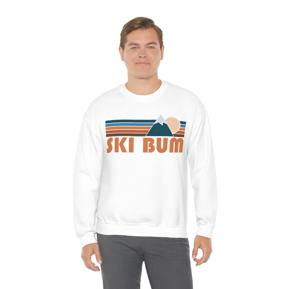 Ski Bum Sweatshirt - Retro Mountain Unisex