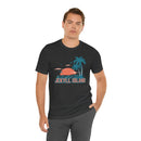 Jekyll Island, Georgia T-Shirt - Retro Palm Tree & Beach Unisex Jekyll Island Shirt-78
