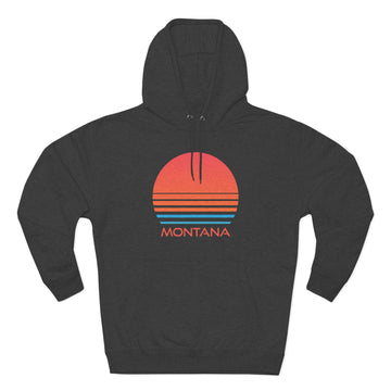 Buy charcoal-heather Premium Montana Hoodie - Retro 80s Unisex Sweatshirt