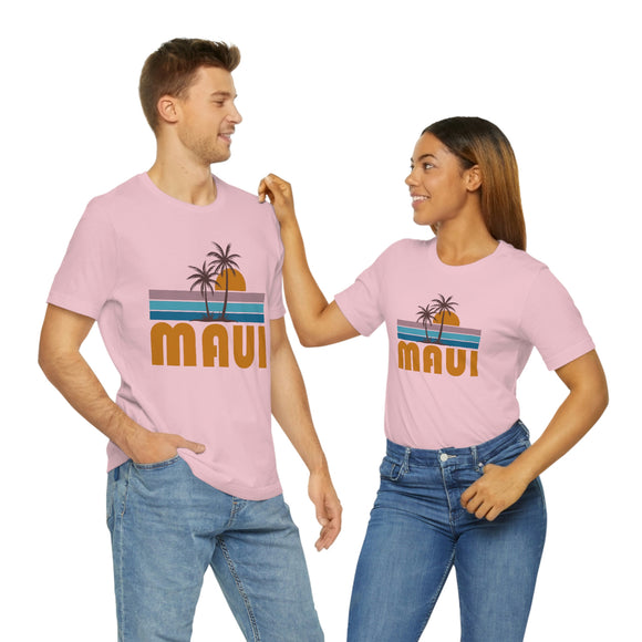 Maui, Hawaii T-Shirt - Retro Palm Tree Unisex Maui Shirt