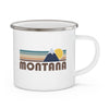 Montana Camp Mug - Retro Enamel Camping Montana Mug
