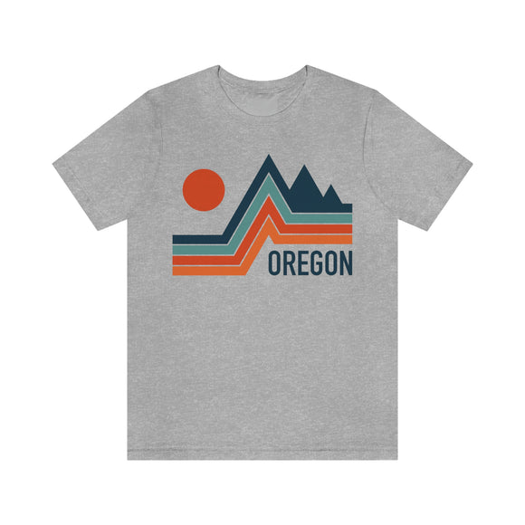 Oregon T-Shirt - Retro Mountain Unisex Oregon Shirt