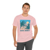 Santa Monica, California T-Shirt - Retro Palm Tree & Beach Unisex Santa Monica Shirt
