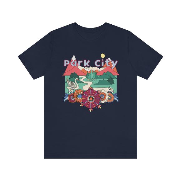 Park City T-Shirt - Retro Mountain / Hippie Style Park City, Utah Shirt