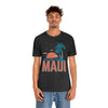 Maui, Hawaii T-Shirt - Retro Palm Tree & Beach Unisex Maui Shirt