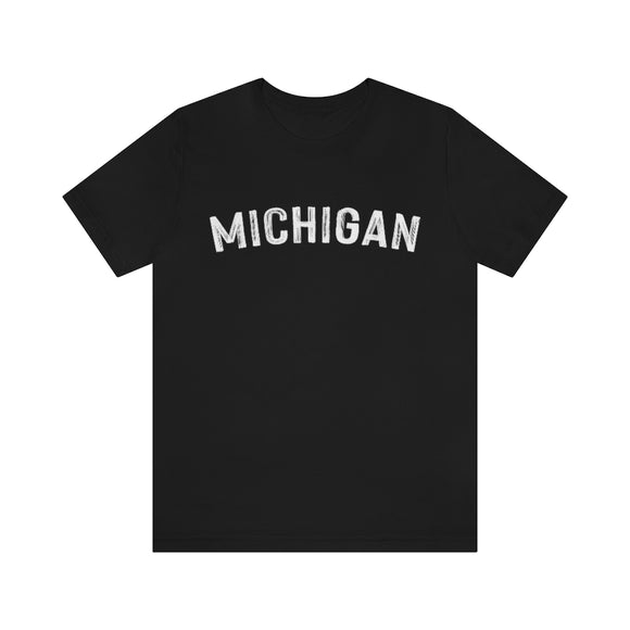 Michigan T-Shirt - Paint Text Unisex Michigan Shirt