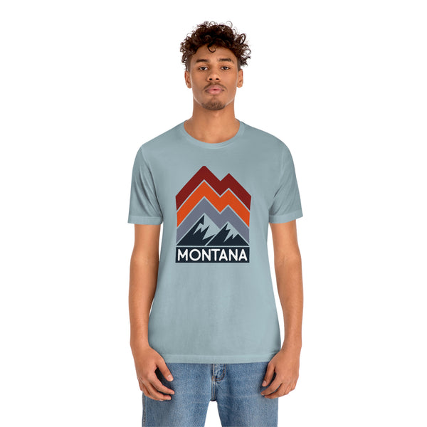 Montana T-Shirt - Retro Mountain Unisex Montana Shirt