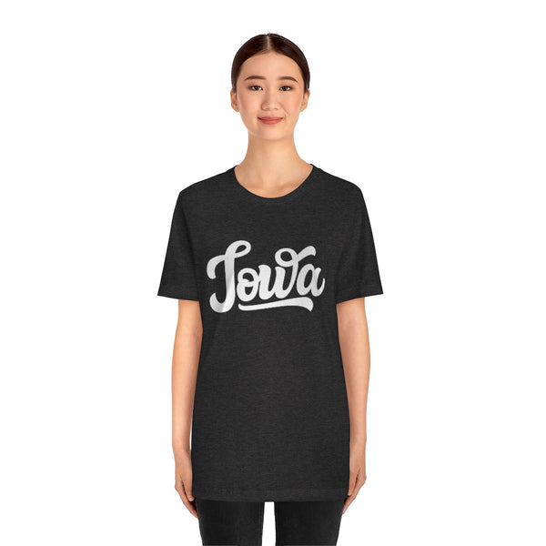 Iowa T-Shirt - Hand Lettered Unisex Iowa Shirt