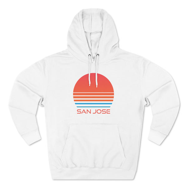 Premium San Jose, California Hoodie - Retro 80s Unisex Sweatshirt
