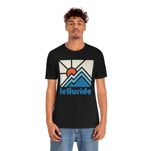 Telluride Shirt, Colorado Retro T-Shirt, Colorful Colorado tee, Telluride Mountain Shirt