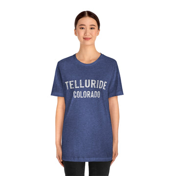 Telluride, Colorado Shirt - Paint Text Unisex Telluride T-Shirt - 0