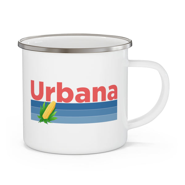 Urbana, Illinois Camp Mug - Retro Corn Urbana Mug