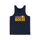 Boise, Idaho Tank Top - Unisex Boise Tank Top Retro Sun-1