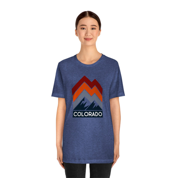 Colorado T-Shirt - Retro Mountain Line Unisex Colorado Shirt