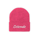 Colorado Beanie - Adult Embroidered Colorado Knit Hat-21
