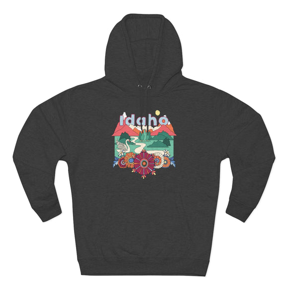 Premium Idaho Hoodie - Boho Unisex Sweatshirt