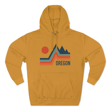 Buy mustard Premium Oregon Hoodie - Retro Unisex Sweatshirt