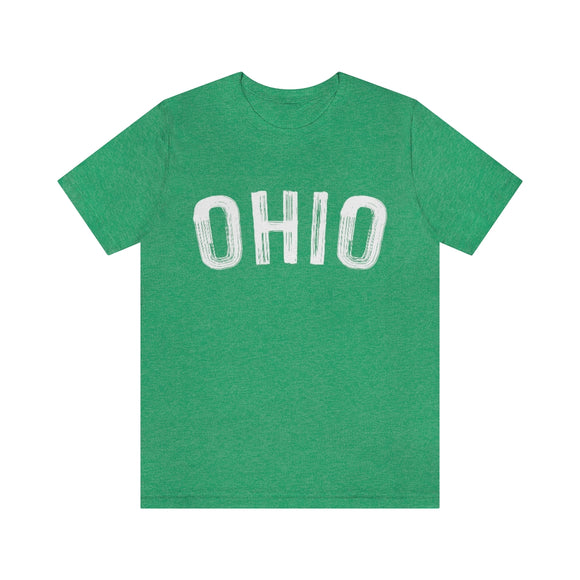Ohio T-Shirt - Paint Text Unisex Ohio Shirt