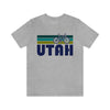 Utah T-Shirt - Retro Mountain Bike Adult Unisex Utah T Shirt