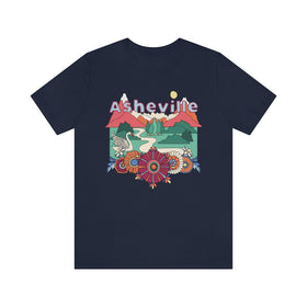 Asheville T-Shirt - Retro Mountain / Hippie Style Asheville, North Carolina Shirt