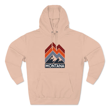 Buy pale-pink Premium Montana Hoodie - Retro Unisex Sweatshirt