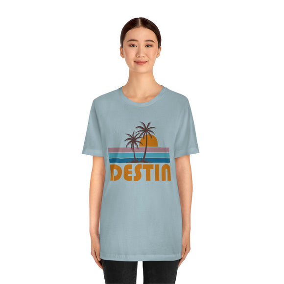 Destin, Florida T-Shirt - Retro Palm Tree Unisex Destin Shirt