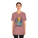 Oregon T-Shirt - Mountain Illustration Unisex Oregon Shirt-2