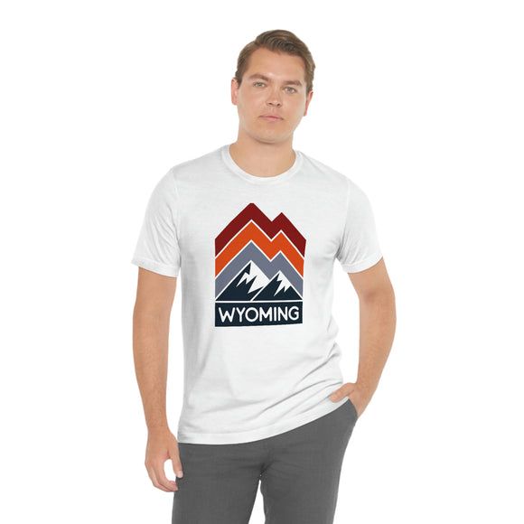 Wyoming T-Shirt - Retro Mountain Unisex Wyoming Shirt