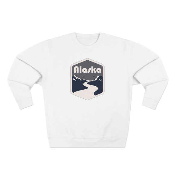 Premium Alaska Crewneck Sweatshirt - Retro Unisex Sweatshirt