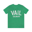 Vail, Colorado Shirt - Paint Text Unisex Vail T-Shirt-9