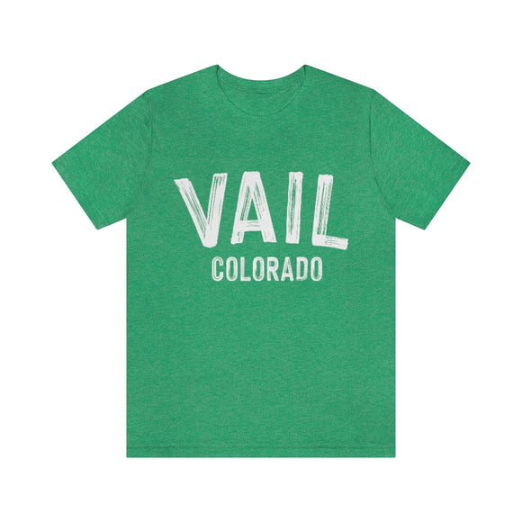 Vail, Colorado Shirt - Paint Text Unisex Vail T-Shirt