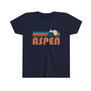 Aspen Youth T-Shirt - Retro Mountain Colorado Kid's TShirt-5