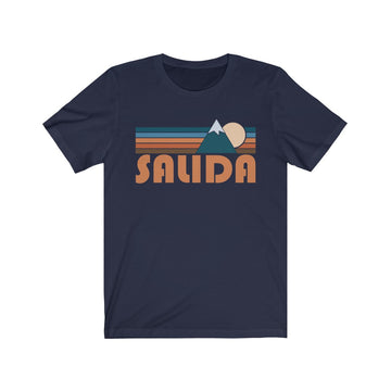 Buy navy Salida, Colorado T-Shirt - Retro Mountain Adult Unisex Salida T Shirt