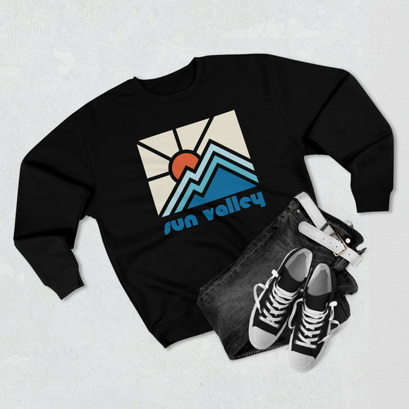 Premium Sun Valley, Idaho Crewneck Sweatshirt - Retro Unisex Sweatshirt
